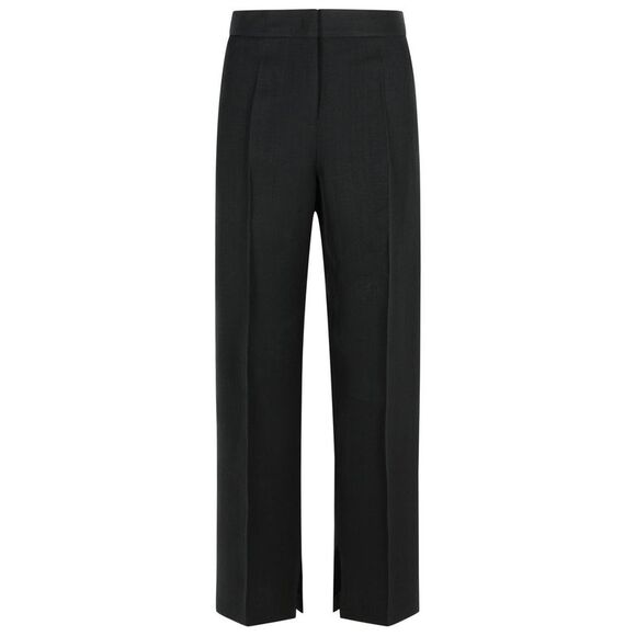 Jil Sander Black Viscose Blend Trousers Women
